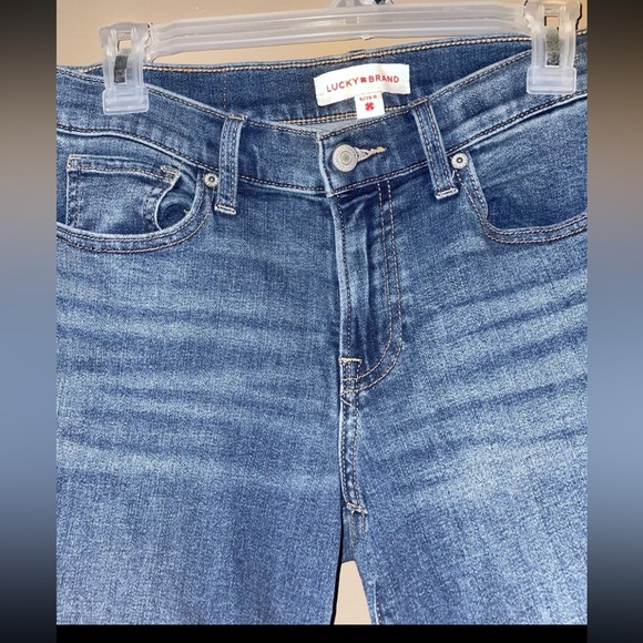 Lucky Brand Women’s Sweet Mid Rise Straight Jeans Blue Denim Regular Fit sz 6 - Picture 4 of 7